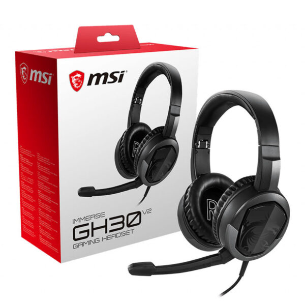 Casque Micro Gaming Pliable Msi Immerse Gh30 Version V2 – Noir – S37-2101001-SV1 Tunisie