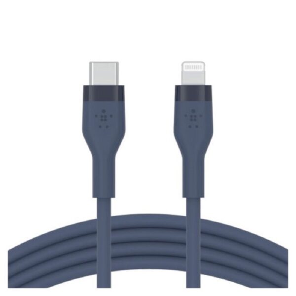 Cable De Charge Belkin Boost Charge CAA009BT3MBL USB-C Vers Lightning 3M – Bleu CAA009BT3MBL Tunisie