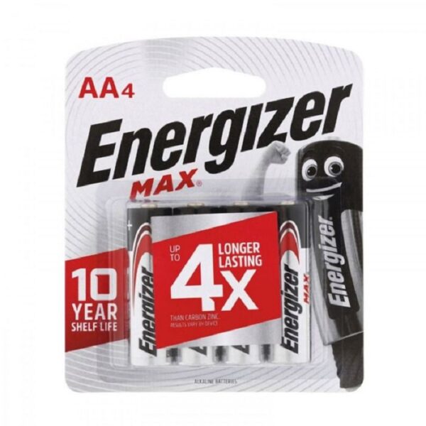 4x Piles Energizer 91 Max AA Tunisie