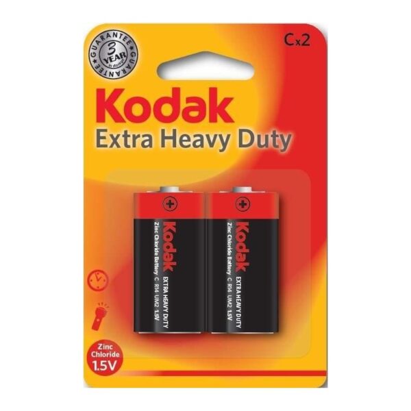 2x Piles Kodak Extra Heavy Duty C Tunisie