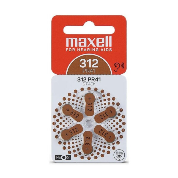 6x Piles Maxell Hearing Aid 312 Pour Appareils Auditifs Tunisie