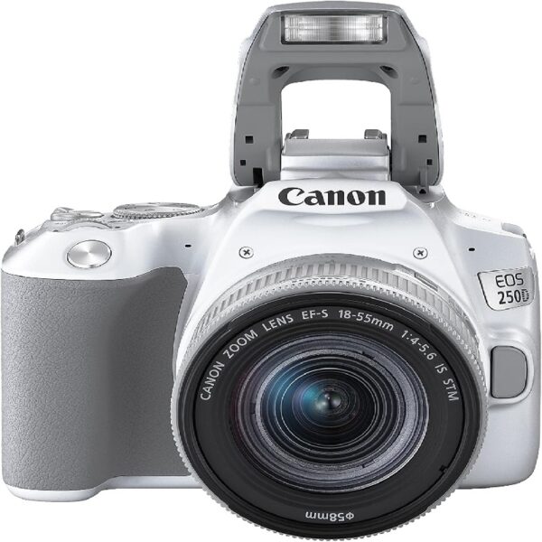 Appareil Photo Reflex Canon Eos 250d + Objectif 18-55 Mm – Blanc – CANON-EOS-250D-WHITE Tunisie