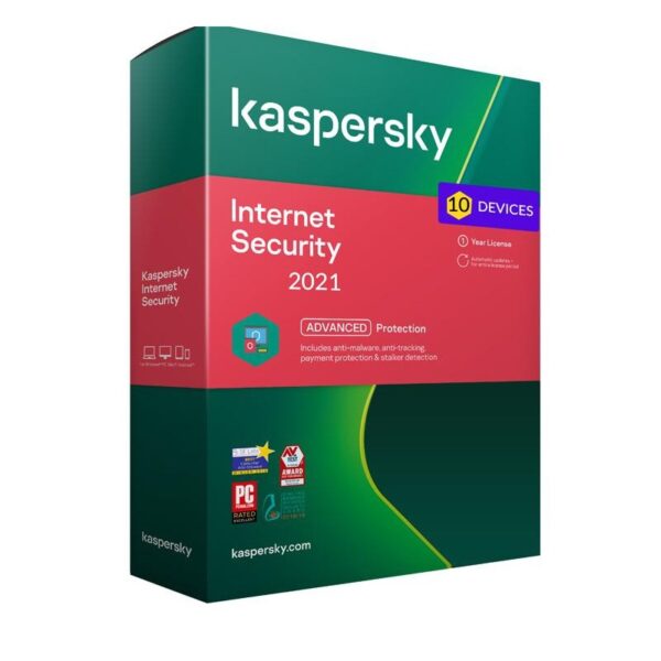Antivirus Kaspersky Internet Security 2021 10 postes / 1 an – KL19398BKF-20MAG Tunisie