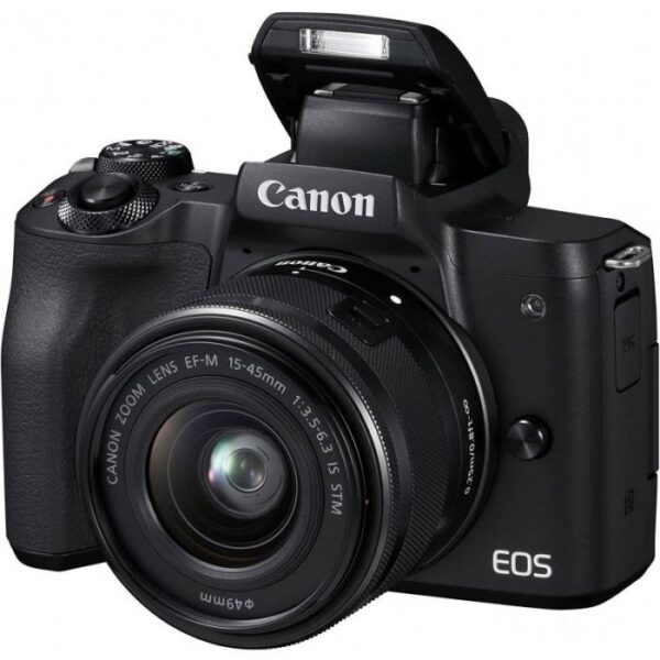 Appareil Photo Hybride Canon EOS M50 MK-II – NOIR + Objectif M15-45 S – 4728C007AA Tunisie