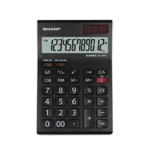 Calculatrice Sharp EL-124T Noir Tunisie