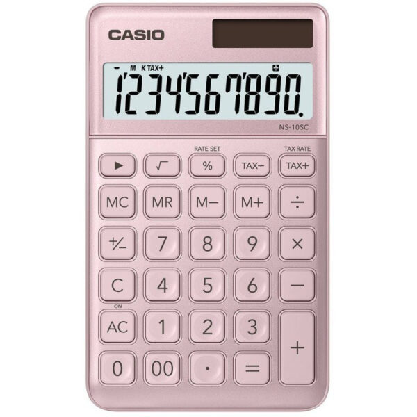 Calculatrice de bureau Casio NS-10SC-PK 10 Chiffres Rose Tunisie