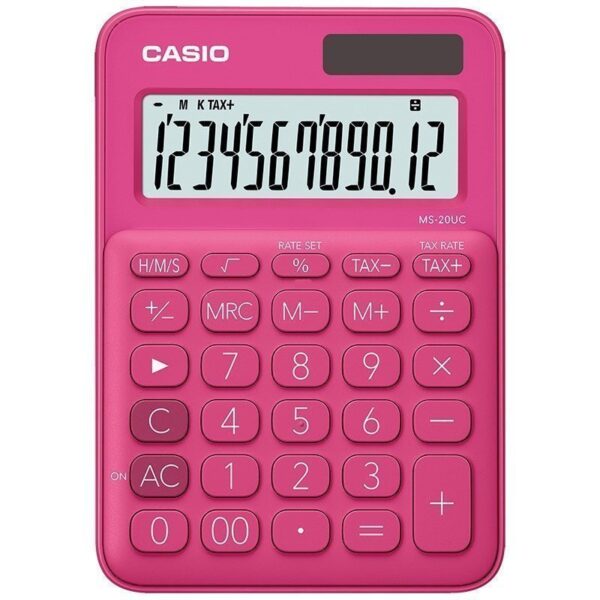 Calculatrice de bureau Casio  (MS-20-UC-GN) Rose Tunisie