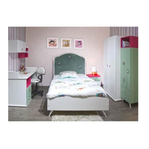 Chambre Enfant CINDY 190×120 cm 2 Portes Sotufab CHE30BC/VE001 Vert & Blanc Tunisie