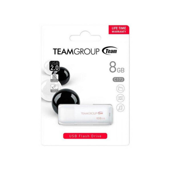 Clé USB Team Group 8 Go USB 2.0 C173 – Blanc – TC1738GW01 Tunisie