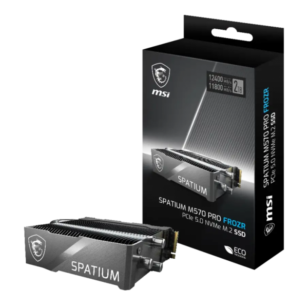 Disque Dur Interne Msi SSD Spatium M570 PRO PCIe 5.0 NVMe M.2 2To FROZR – S78-440Q670-P83 Tunisie