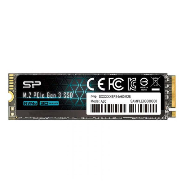 Disque Dur Interne SSD SILICON POWER 256 GO A60 PCIe M.2 2280 Gen3 x 4 Tunisie