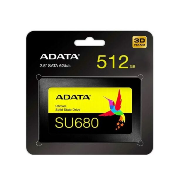 Disque dur interne ADATA SU680 512Go SSD 2.5” SATAIII – AULT-SU680-512GR Tunisie