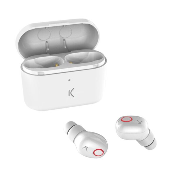 Écouteurs sans fil Ksix Avec Micro Blanc – BXATWS02 Tunisie