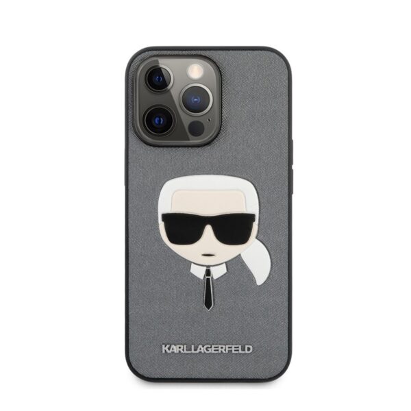 Coque Karl Lagerfeld Saffiano IPhone 13 Pro Max – Gris -02768 Tunisie