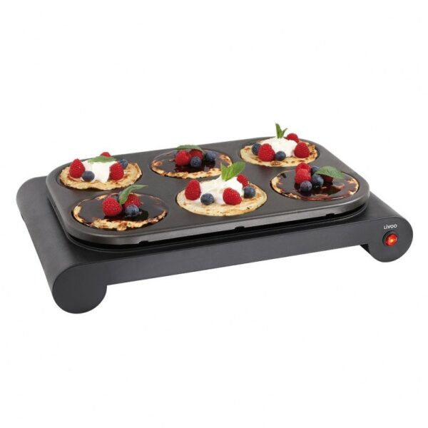 Grill Raclette LIVOO avec 6 Mini Poêle DOM200 Noir Tunisie