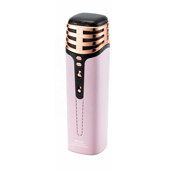 Haut Parleur de microphone karaoké sans fil WSTER WS-838 – Rose Tunisie