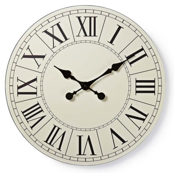 Horloge Murale Nedis Circulaire Diamètre 50 cm avec Chiffres faciles à Lire – CLWA017WD50WT Tunisie