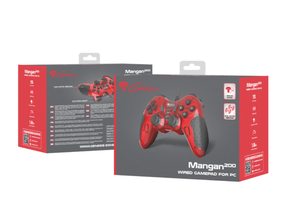 Manette Gaming Filaire Genesis Mangan 200 Pour PC – NJG-1425 Tunisie