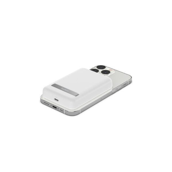 Power Bank BOOST↑CHARGE™  Magsafe 5000 mAh + Support, Blanc Tunisie