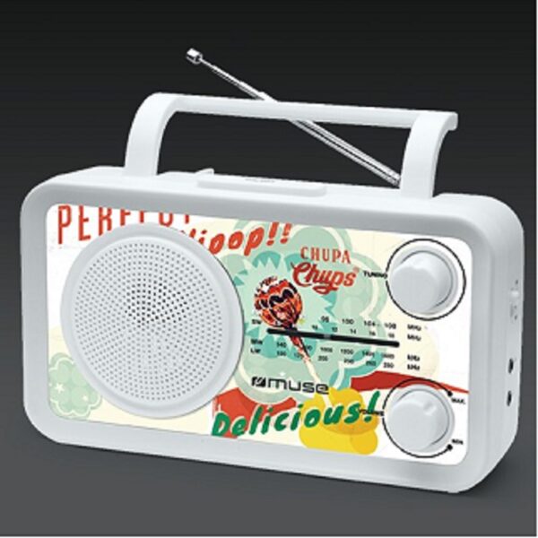Radio 4 Bandes – Analogique – Chupa Chups Muse M-05CC, Blanc Tunisie
