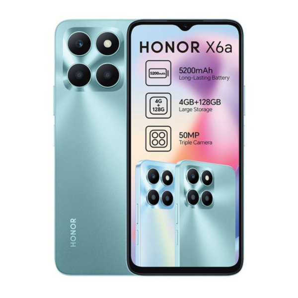 Smartphone Honor X6a 4Go – 128Go – Bleu Tunisie