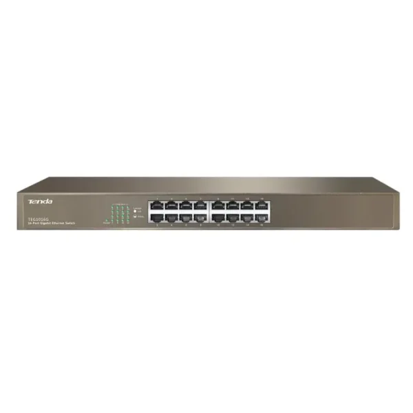 Switch De Bureau Tenda 16-port Gigabit Ethernet – TEG1016G V8.0 Tunisie