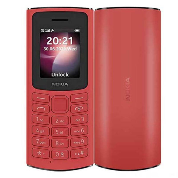 Téléphone Portable Nokia 106 – Rouge Tunisie