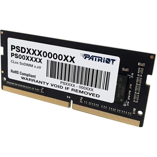 Barette Mémoire Patriot Signature  SO-DIMM DDR4 CL17  8 GO 2400MHZ – PSD48G240081S Tunisie