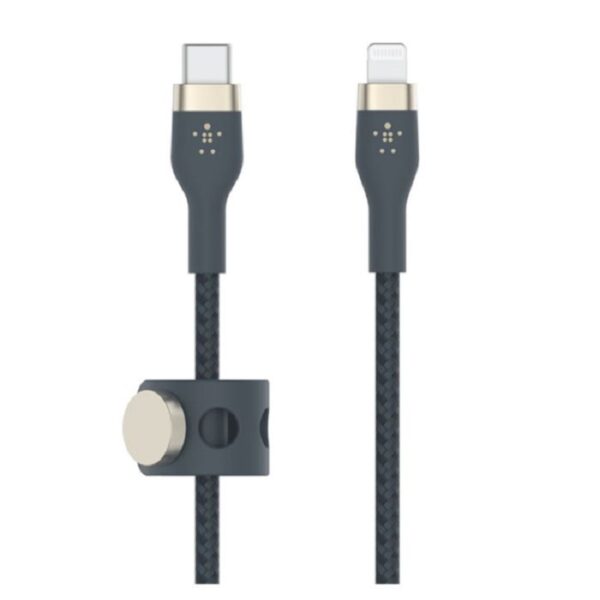 Cable De Charge Belkin Boost Charge Pro Flex USB-C Vers Lightning 2M – Bleu CAA011BT2MBL Tunisie