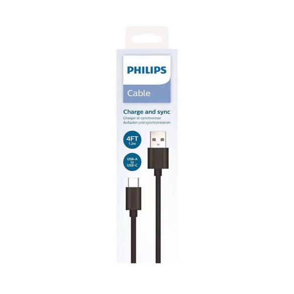 Câble USB de 1.2 m Philips Noir -DLC3014U/00 Tunisie