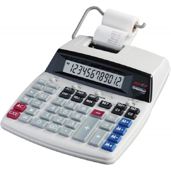 Calculatrice Imprimante OLYMPIA 12 Chiffres – Blanc (LCD69) Tunisie