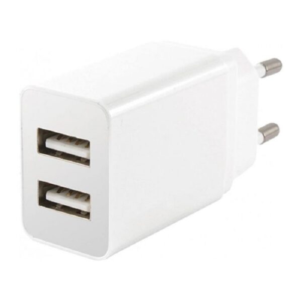 Chargeur Ksix Dual Usb-a 12w – Blanc – BXCDU2U Tunisie