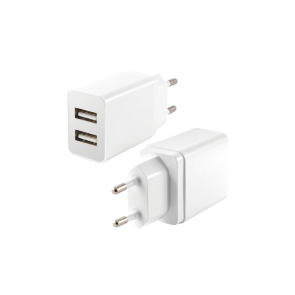 Chargeur Ksix Dual Usb-a 12w – Blanc – BXCDU2U Tunisie