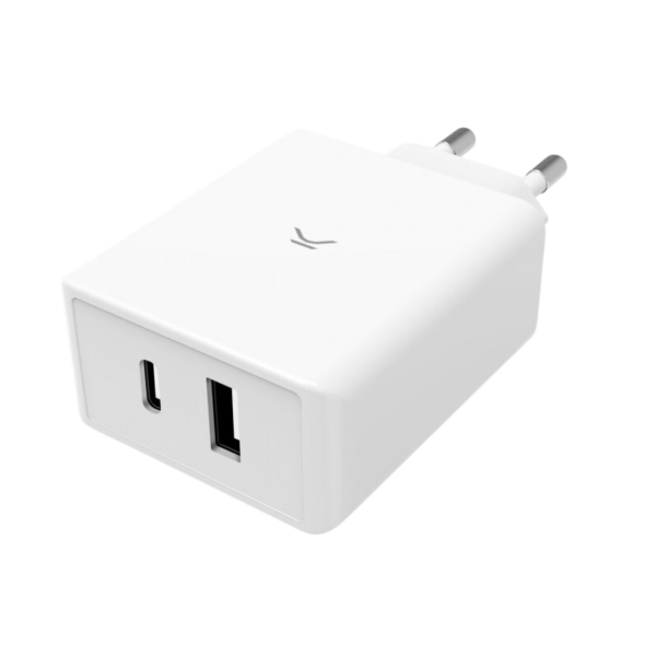 Chargeur Ksix  65w Dual Usb C + A Gan – Blanc – BXCDC65DGAN Tunisie