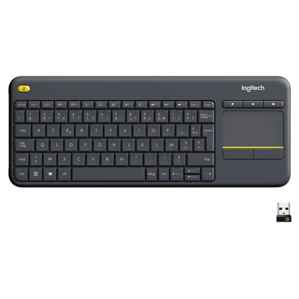 Clavier Sans Fil Logitech Wireless Touch Keyboard K400 Plus -Noir- 007129 Tunisie