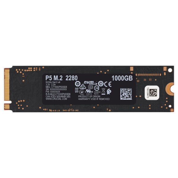 Disque Dur Interne Crucial 1 To SSD M.2 NVME – CT1000P5SSD8 Tunisie