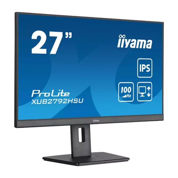 écran iiyama ProLite 27″ IPS FullHD 100 Hz Avec Pied Réglable En Hauteur – XUB2792HSU-B6 Tunisie