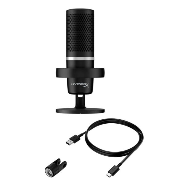 Microphone Duocast Hyperx – RGB Lighting – Noir Tunisie