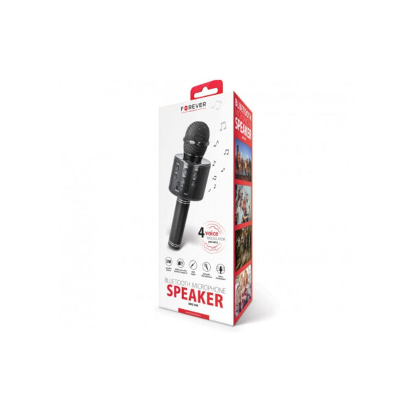Microphone Karaoké Bluetooth Avec Enceinte Forever – Bms 300 lite – Noir -GSM112217 Tunisie
