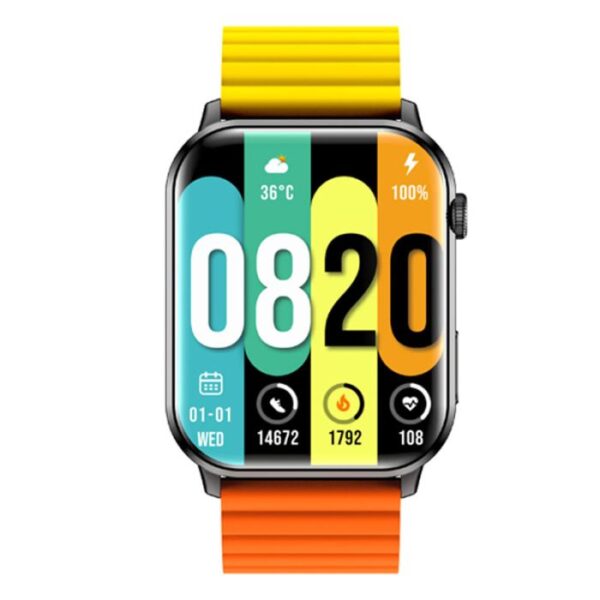 Montre Connectée Kieslect Calling Watch Ks – Orange & Jaune -YFT2031EU Tunisie