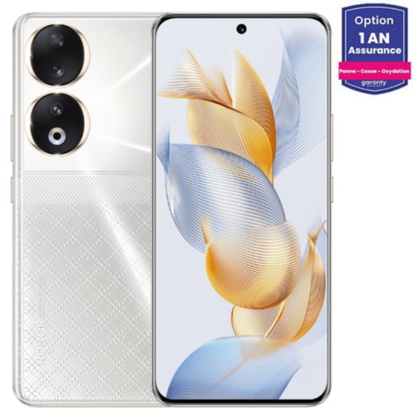 Smartphone Honor 90 12 Go 512 Go – Diamond Silver Tunisie