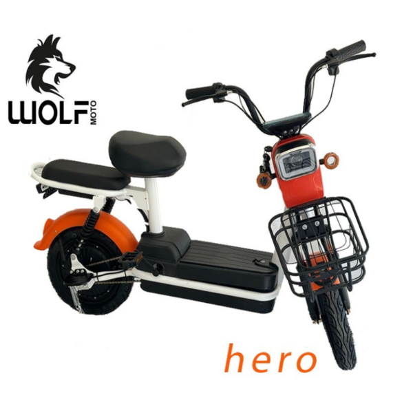 Scooter Electrique WOLF moto – Orange – HERO Tunisie