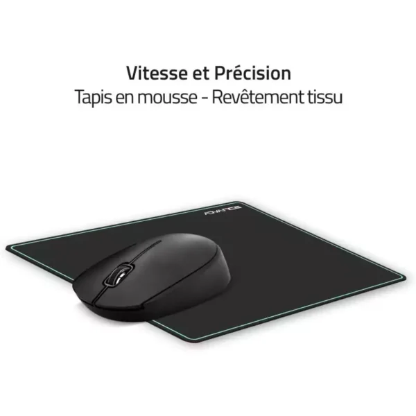 Pack ADVANCE Elite Wireless Combo Clavier + Souris Sans Fil + Tapis  – Noir – CLS-7100RF Tunisie
