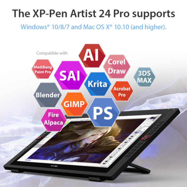 Tablette Graphique Xp-pen Artist 24 Pro 23.8” FHD – Noir Tunisie