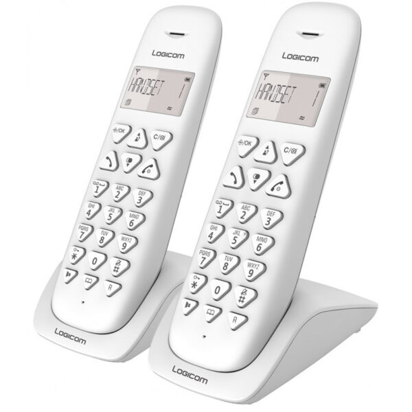 Téléphone Sans Fil Dect Logicom Vega 250 Duo – Blanc – VEGA250/WH Tunisie