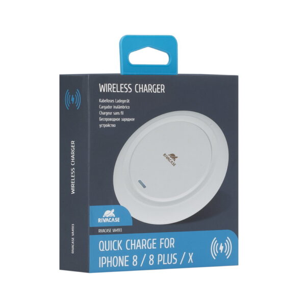 Chargeur sans fil QI RivaPower VA4913 DB1 / 10 W / Blanc Tunisie