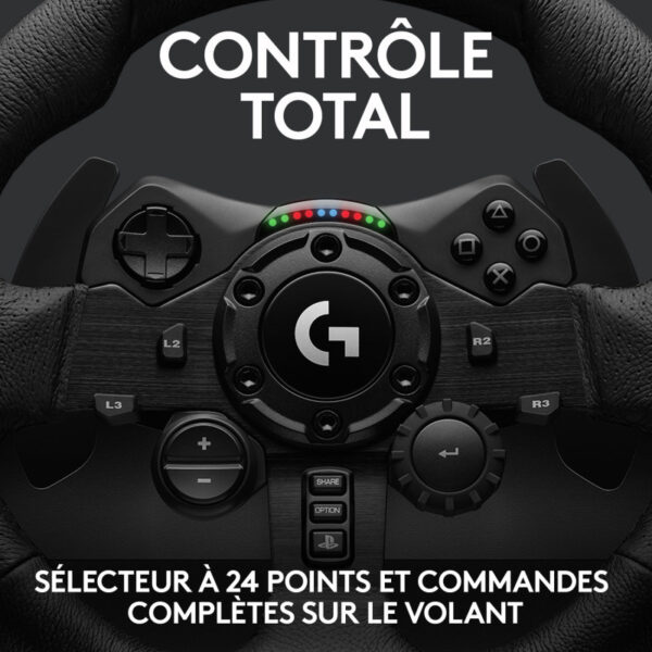 Volant De Course Avec Pédales Logitech G G923 Pour Pc , Playstation 4 Et 5 – Noir – 941-000149 Tunisie