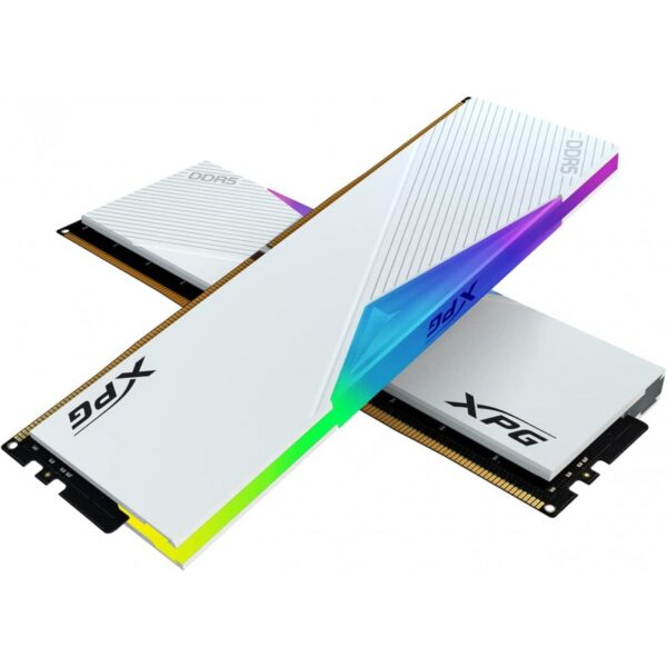 Kit Mémoire XPG LANCER 32 GB ( 2 X 16 GB ) 5200 DDR5 RGB Blanc – AX5U5200C3816G-DCLARWH Tunisie