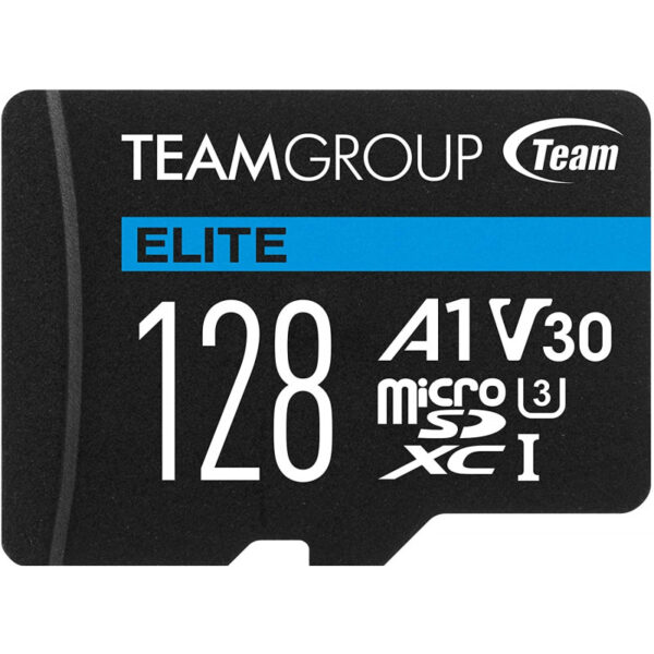 Carte Mémoire Teamgroup Elite Micro Sdxc Uhs-i A1 V30  128 Go – TEAUSDX128GIV30A10 Tunisie
