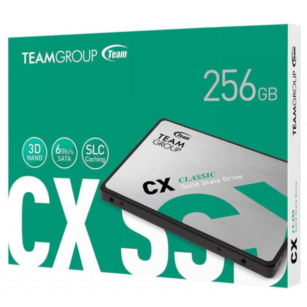 DISQUE SSD INTERNE TEAMGROUP CX2 256 GO 2.5″ SATA III – T253X6256G0C101 Tunisie